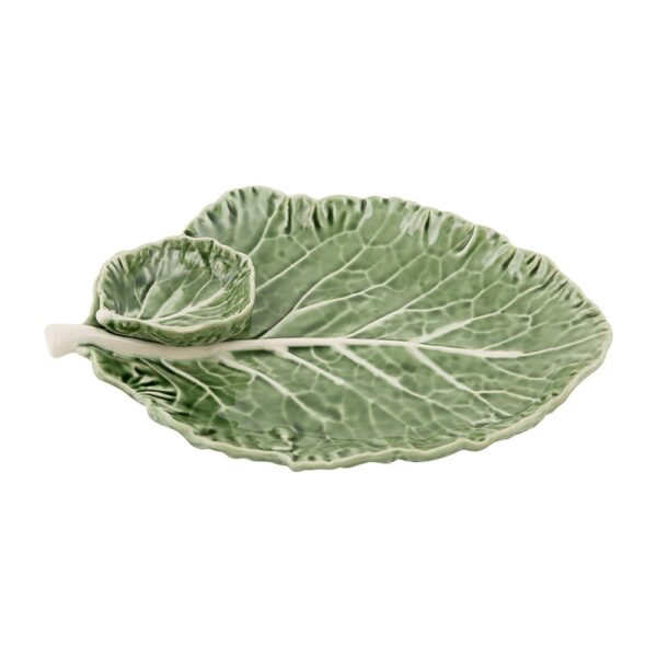 cabbage-leaf-dish-with-dip-bowl-28cm-03-amara