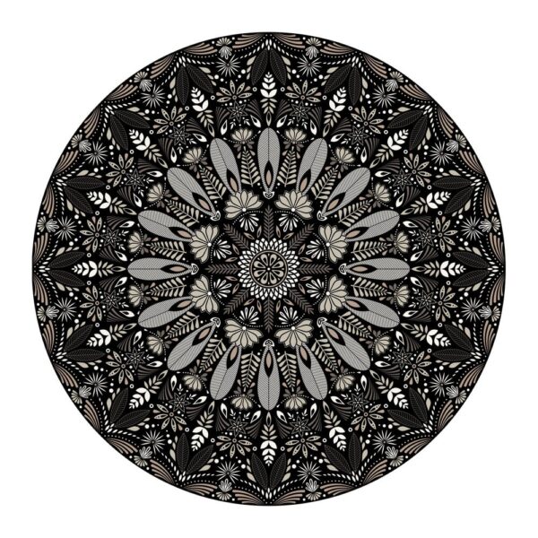 mandala-round-vinyl-floor-mat-black-grey-02-amara