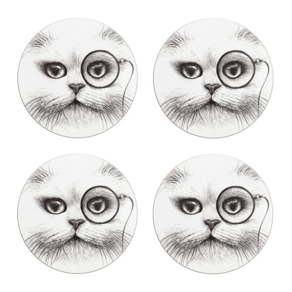 cat-monocle-placemat-round-set-of-4