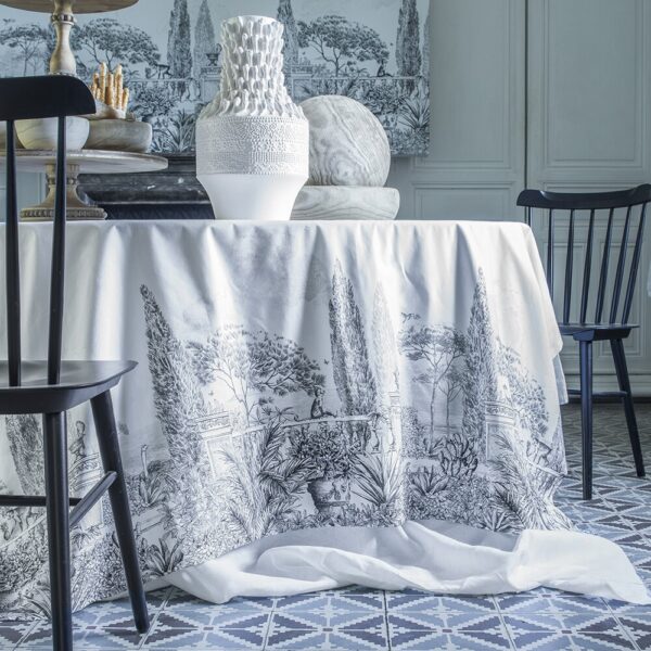 este-tablecloth-black-white-150x250cm