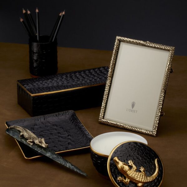 gold-crocodile-rectangular-desk-box-23cm