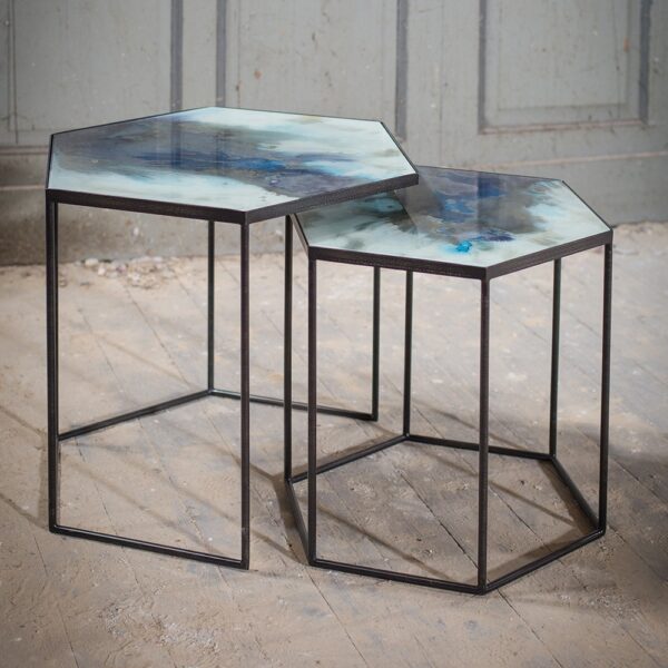 hexagonal-side-table-set-cobalt-mist