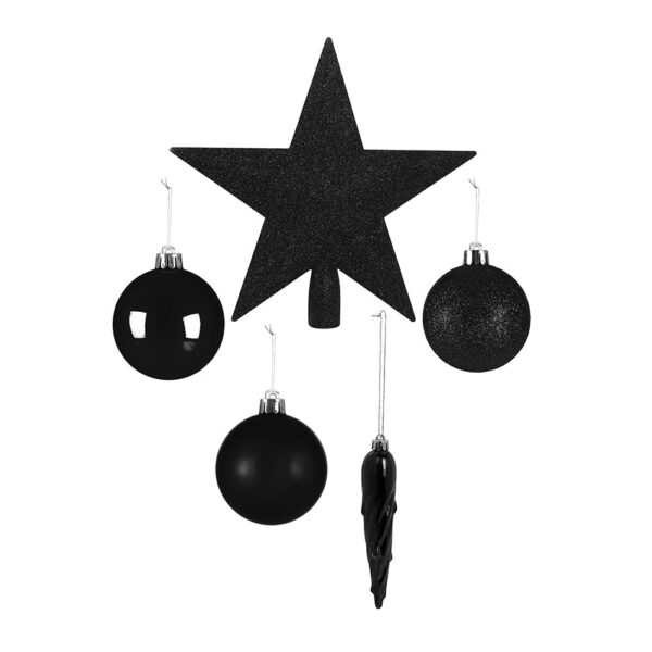 set-of-33-assorted-baubles-and-tree-topper-black