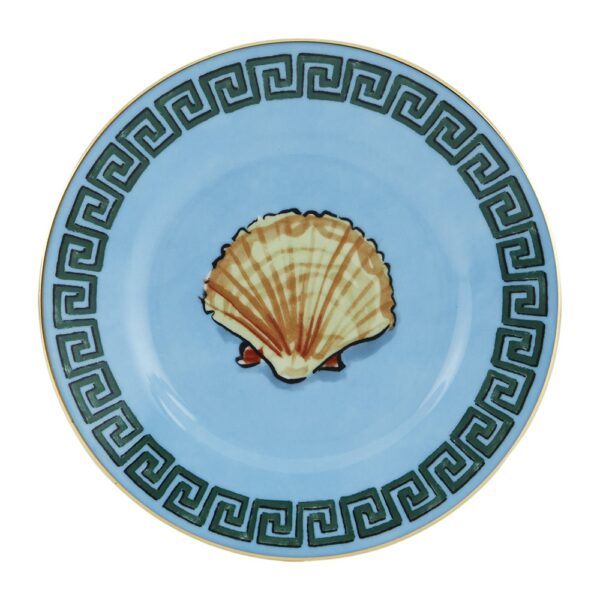 shell-bread-plate-blue