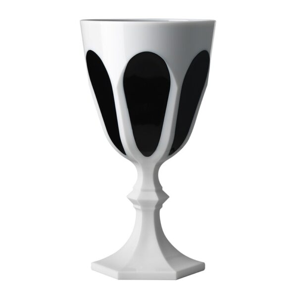 smalto-acrylic-wine-glass-white-black
