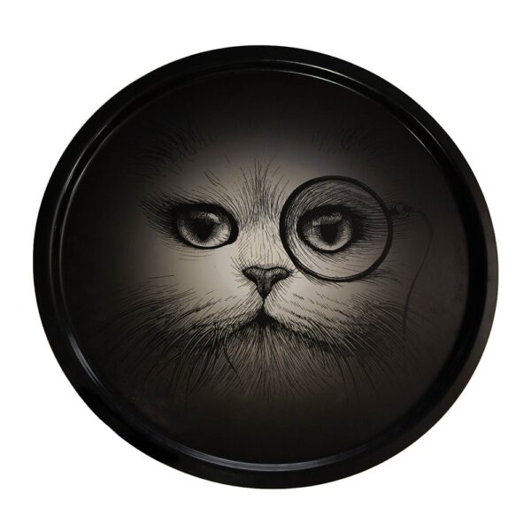 supersize-cat-with-monocle-circular-tray-black