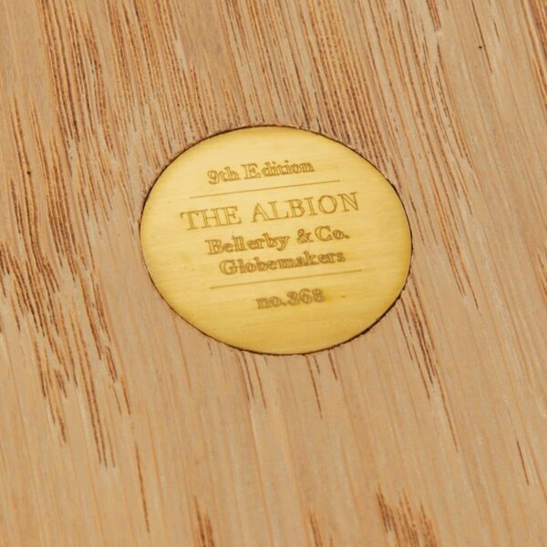 Bellerby Co Globemakers Albion Celestial Resin and Oak Mini Desk Globe 1220465-005