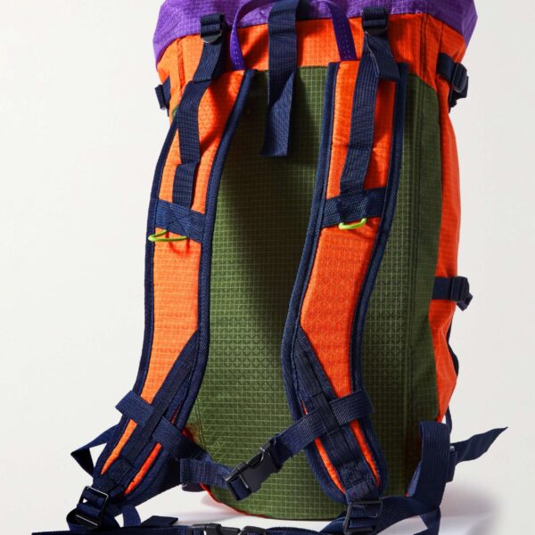 Brain Dead Equipment Climbing Mesh-Trimmed Colour-Block Ripstop