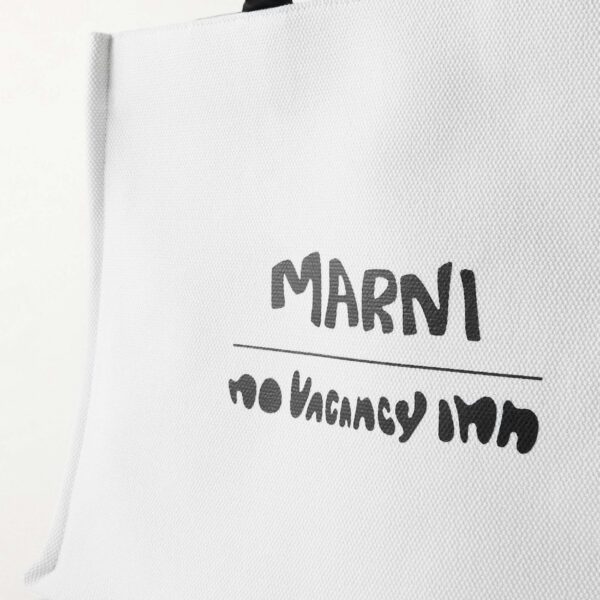 Marni No Vacancy Inn Printed Canvas Tote Bag 0400632924796