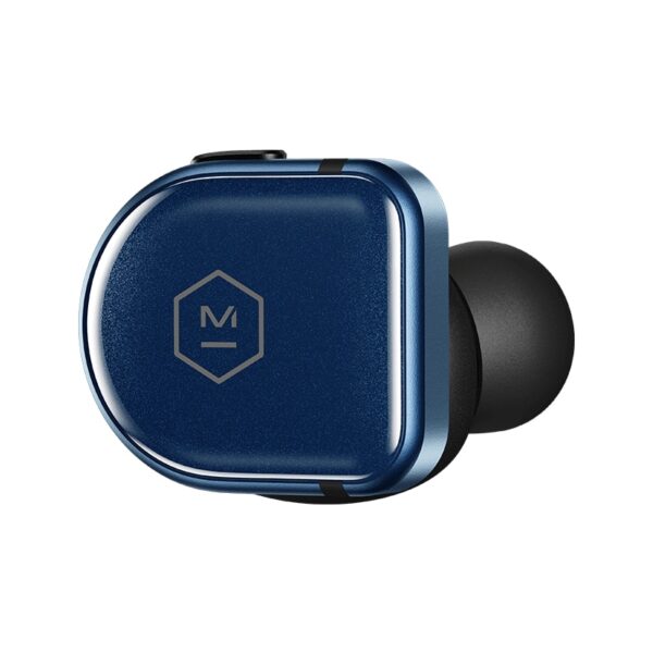 Master Dynamic MW08 Wireless Earphones - Blue Sapphire Glass - Black Kevlar Case 40244310376640