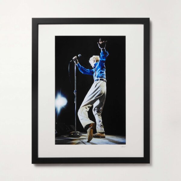 Sonic Editions Framed 1983 David Bowie Serious Moonlight Tour Print 16 x 20 0400600359919