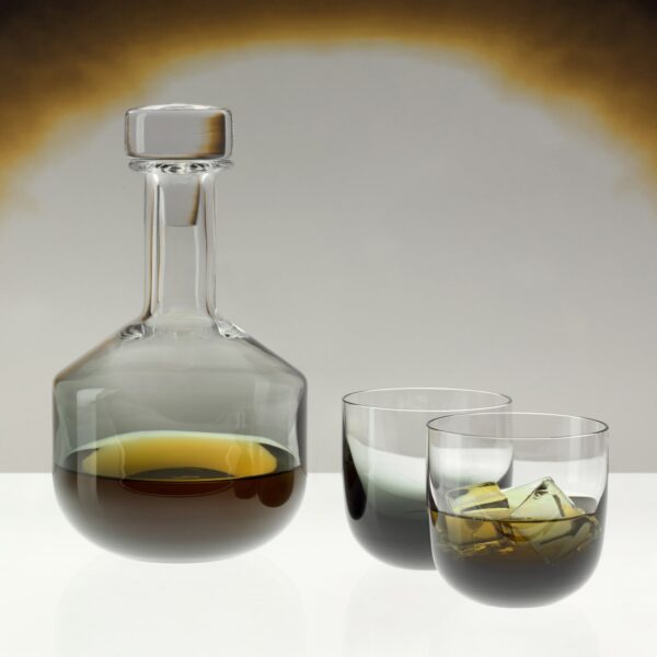 Tom Dixon Tank Whiskey Glasses Black x2 2150