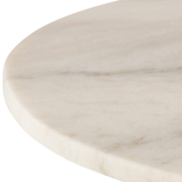 Tom Dixon Tube Dining Table White Marble Top 900mm 4943