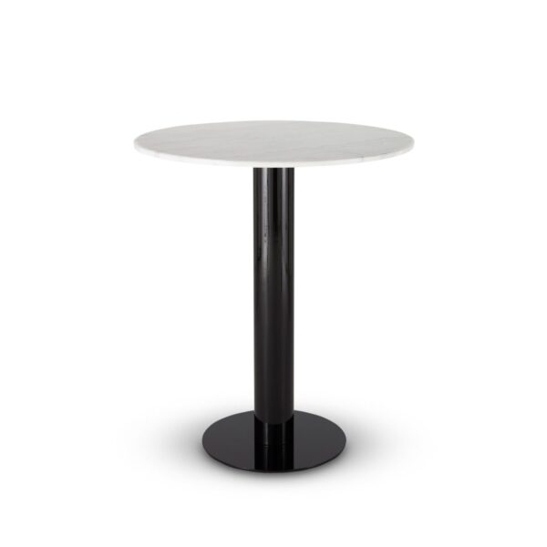 Tom Dixon Tube High Table White Marble Top 900mm 4954